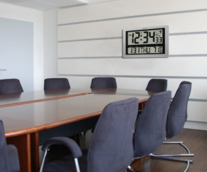 Large La Crosse Technology Atomic Wall Clock with Indoor Temperature