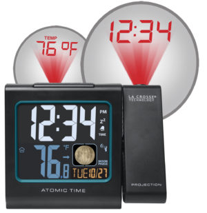 La Crosse Technology Atomic Projection Clock with/ Temp/Moon Phase