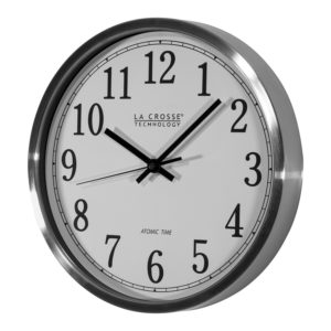 12″ Metal La Crosse Technology Atomic Wall Clock