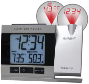 La Crosse Technology Atomic Projection Clock with Outdoor Temperature