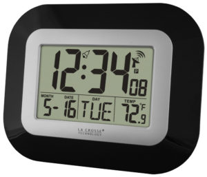 La Crosse Technology Atomic Wall Clock with Indoor Temperature